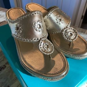 Hardly worn Jack Roger’s wedge sandals